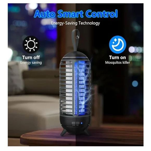 NWT! LED Light Bug Zapper Rechargeable 2in1 Wireless Insect Killer Lamp 2500mAh - Picture 11 of 13